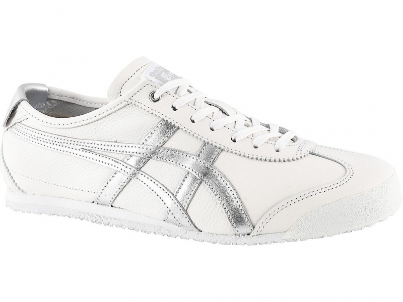 Onitsuka Tiger Mexico 66 Schuhe Herren Weiß Silber | QG6715340