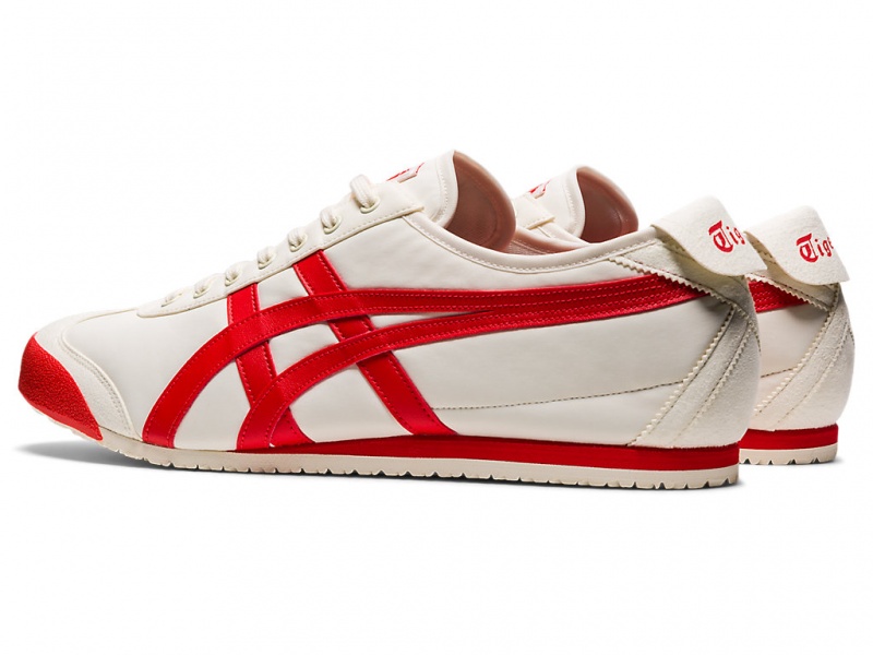 Onitsuka Tiger Mexico 66 Schuhe Herren Weiß Rot | LI0587396