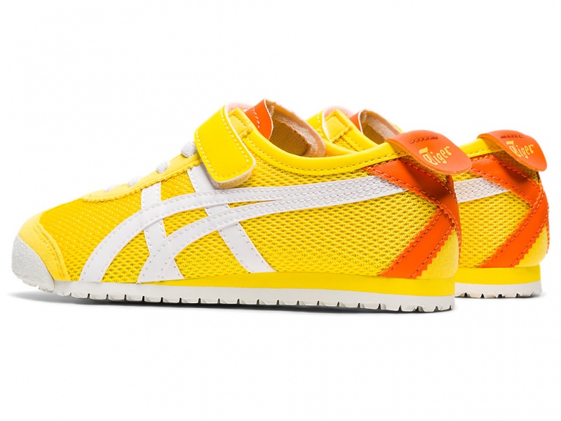 Onitsuka Tiger Mexico 66 Schuhe Kinder Gelb Weiß | NH9658704