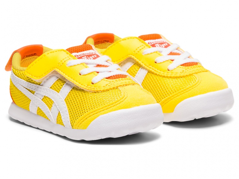 Onitsuka Tiger Mexico 66 Schuhe Kinder Gelb Weiß | RE4576398