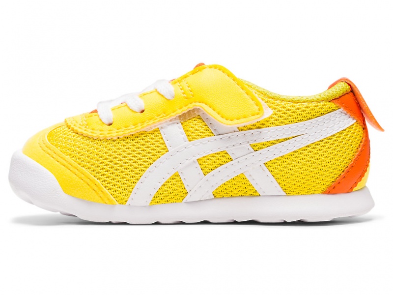 Onitsuka Tiger Mexico 66 Schuhe Kinder Gelb Weiß | RE4576398