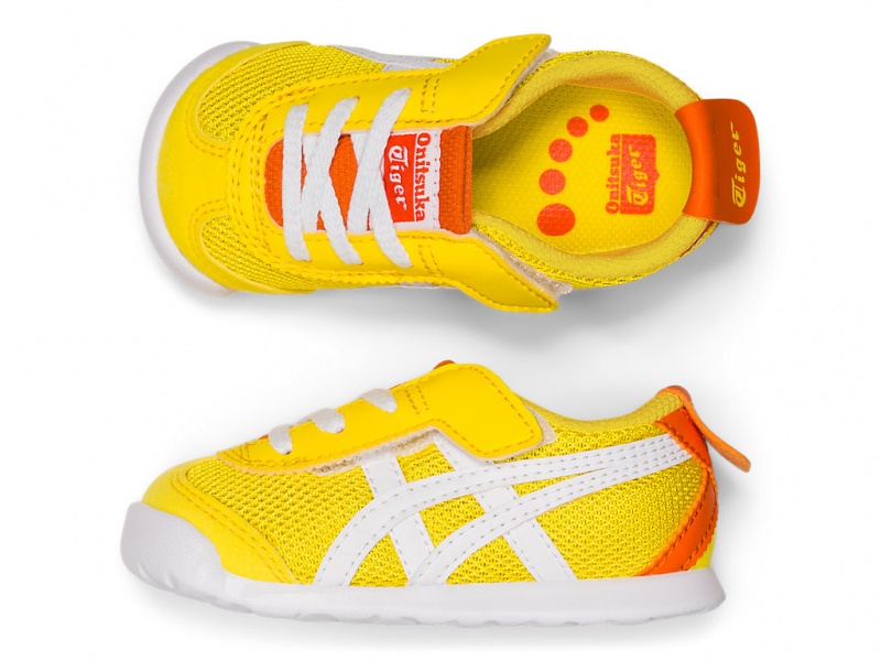 Onitsuka Tiger Mexico 66 Schuhe Kinder Gelb Weiß | RE4576398