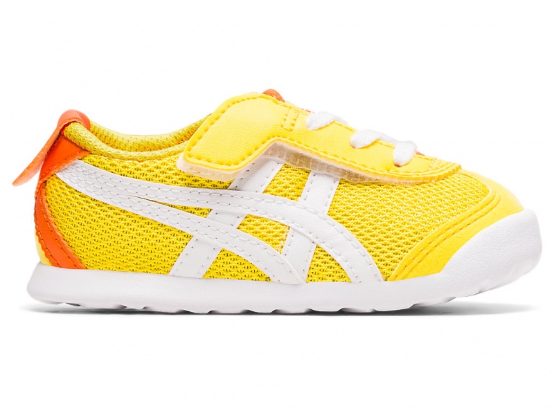 Onitsuka Tiger Mexico 66 Schuhe Kinder Gelb Weiß | RE4576398