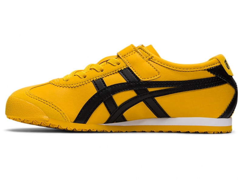 Onitsuka Tiger Mexico 66 Schuhe Kinder Gelb Schwarz | NJ9835640