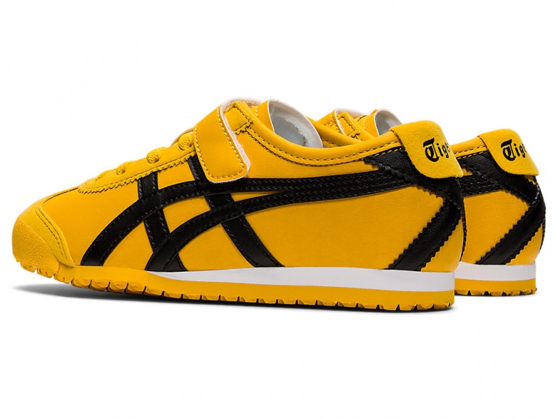 Onitsuka Tiger Mexico 66 Schuhe Kinder Gelb Schwarz | NJ9835640