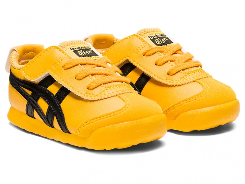 Onitsuka Tiger Mexico 66 Schuhe Kinder Gelb Schwarz | IS8465139