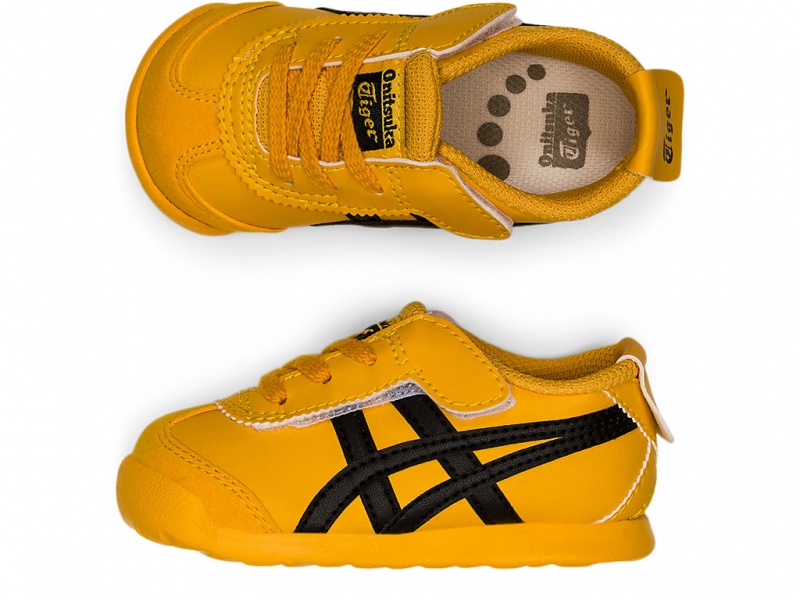 Onitsuka Tiger Mexico 66 Schuhe Kinder Gelb Schwarz | IS8465139