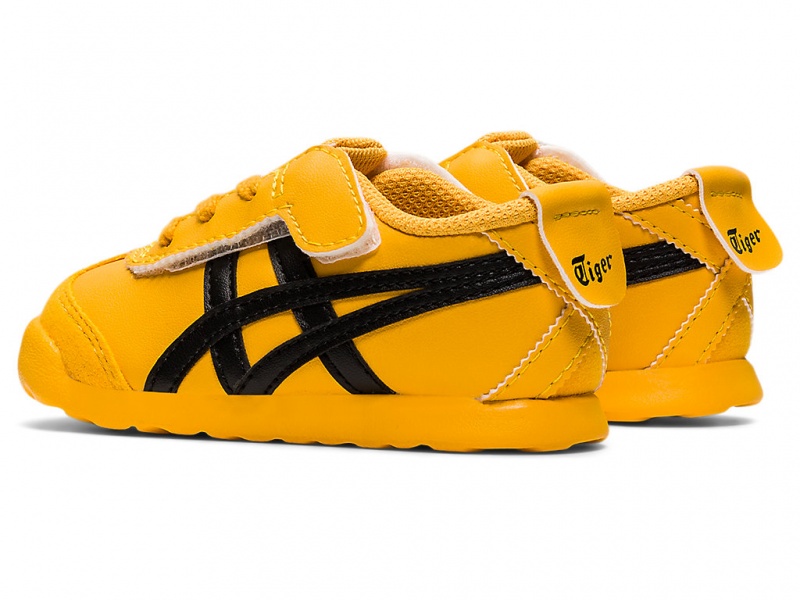 Onitsuka Tiger Mexico 66 Schuhe Kinder Gelb Schwarz | IS8465139