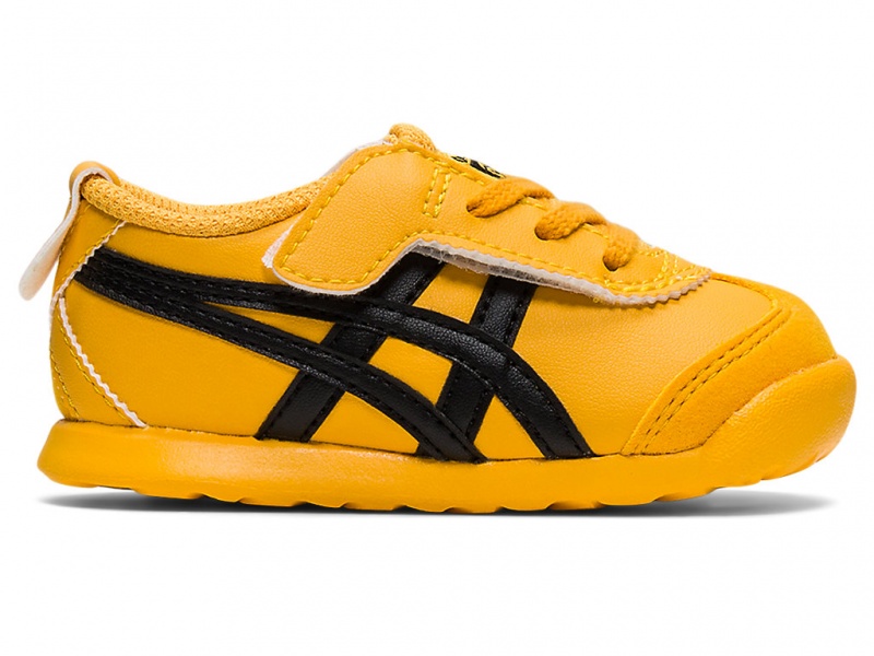 Onitsuka Tiger Mexico 66 Schuhe Kinder Gelb Schwarz | IS8465139