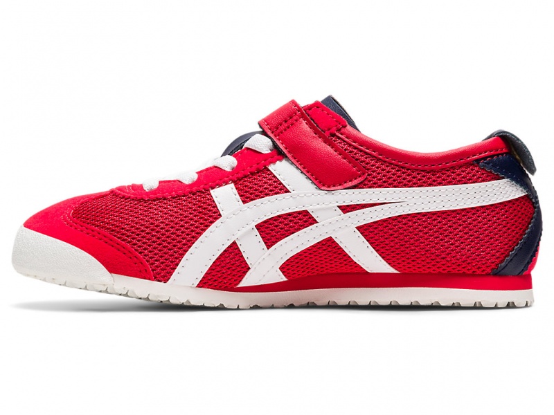 Onitsuka Tiger Mexico 66 Schuhe Kinder Rot Weiß | PH9071526