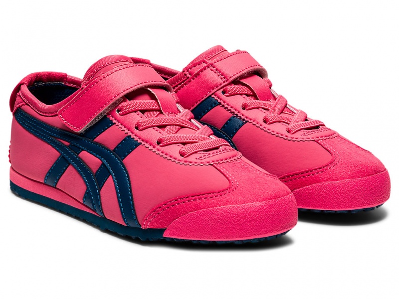 Onitsuka Tiger Mexico 66 Schuhe Kinder Rosa Blau | QE5391672