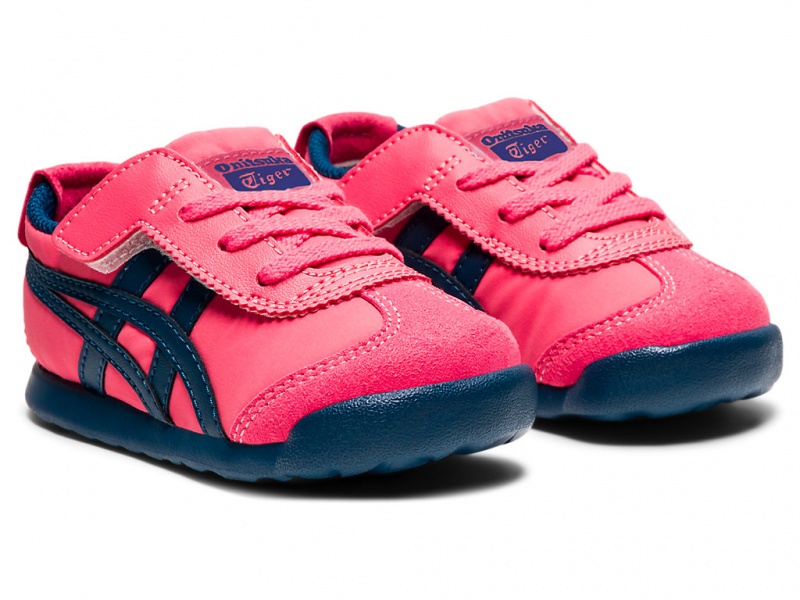 Onitsuka Tiger Mexico 66 Schuhe Kinder Rosa Blau | VJ1805273