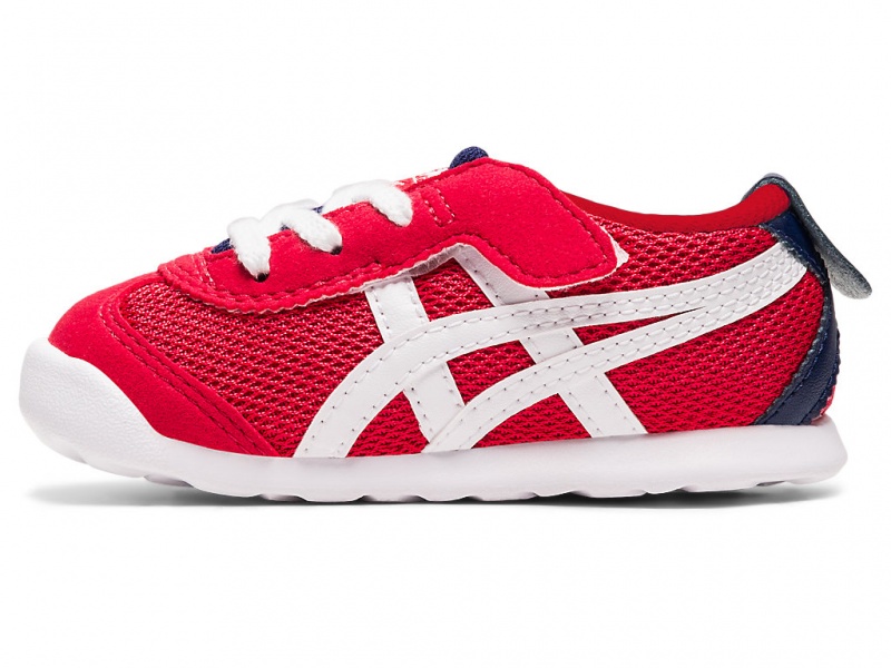 Onitsuka Tiger Mexico 66 Schuhe Kinder Rot Weiß | YT4825601