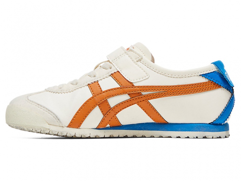 Onitsuka Tiger Mexico 66 Schuhe Kinder Weiß Orange | PG5932417