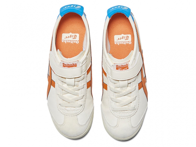 Onitsuka Tiger Mexico 66 Schuhe Kinder Weiß Orange | PG5932417