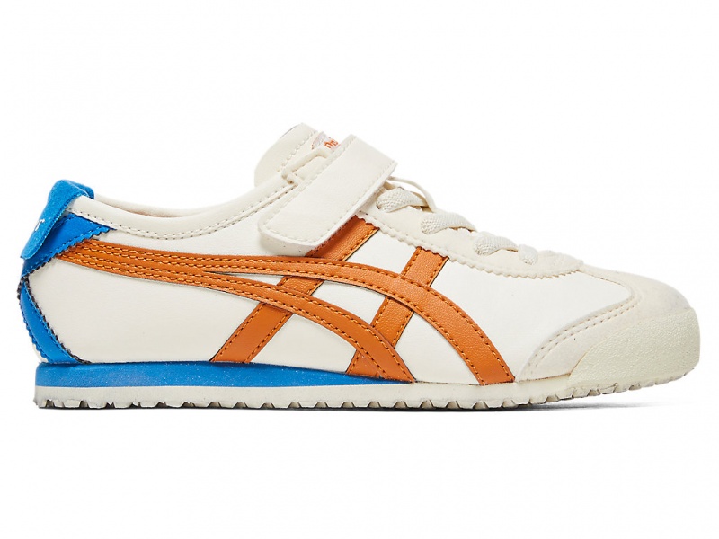 Onitsuka Tiger Mexico 66 Schuhe Kinder Weiß Orange | PG5932417