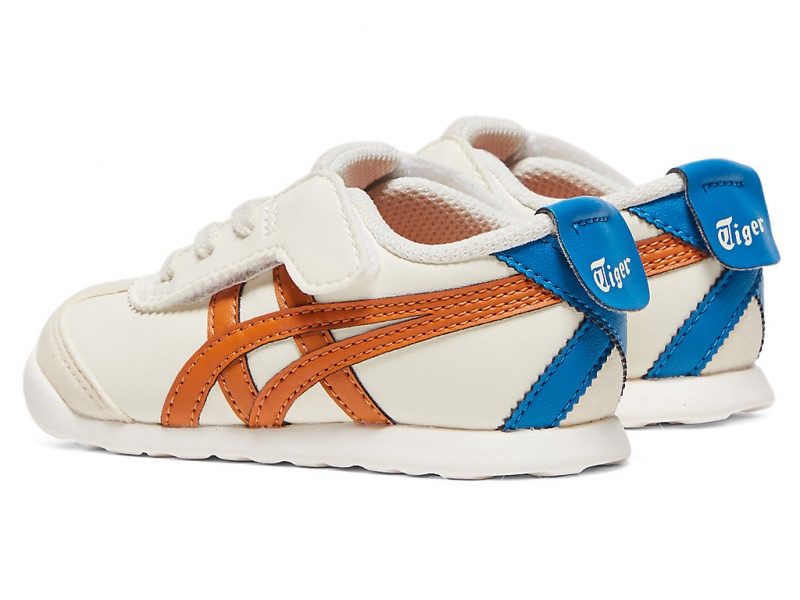 Onitsuka Tiger Mexico 66 Schuhe Kinder Weiß Orange | RZ7960251