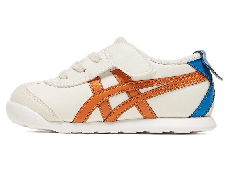 Onitsuka Tiger Mexico 66 Schuhe Kinder Weiß Orange | RZ7960251