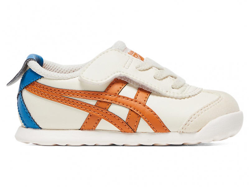 Onitsuka Tiger Mexico 66 Schuhe Kinder Weiß Orange | RZ7960251