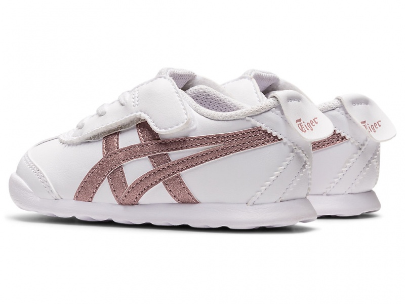 Onitsuka Tiger Mexico 66 Schuhe Kinder Weiß Rosa Gold | ZC7563491