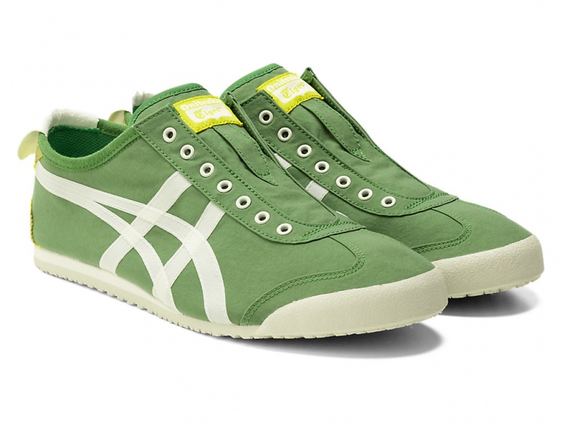 Onitsuka Tiger Mexico 66 Slip On Schuhe Herren Grün Weiß | SH2149750