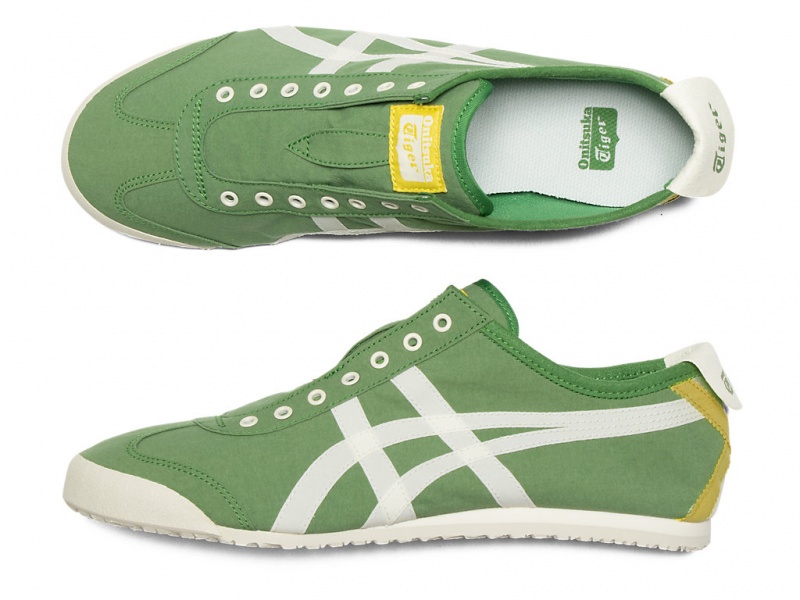 Onitsuka Tiger Mexico 66 Slip On Schuhe Herren Grün Weiß | SH2149750