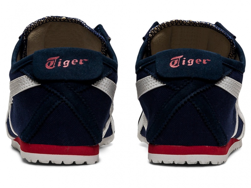 Onitsuka Tiger Mexico 66 Slip On Schuhe Damen Navy Weiß | XS3257481