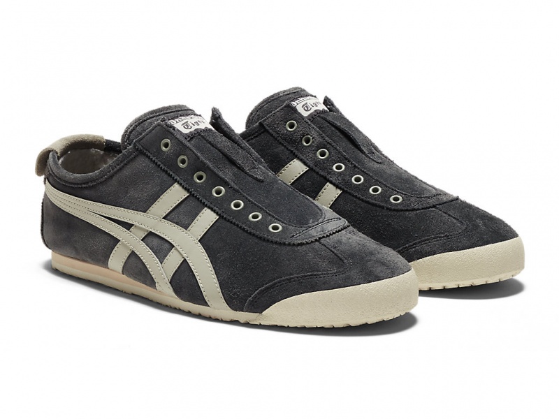 Onitsuka Tiger Mexico 66 Slip On Schuhe Damen Grau Olivgrün Grau | NO9823147