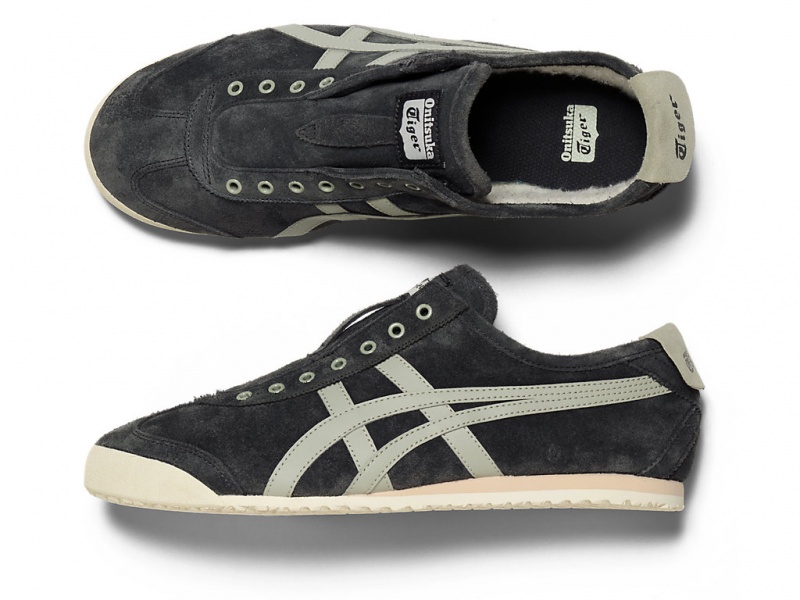 Onitsuka Tiger Mexico 66 Slip On Schuhe Damen Grau Olivgrün Grau | NO9823147