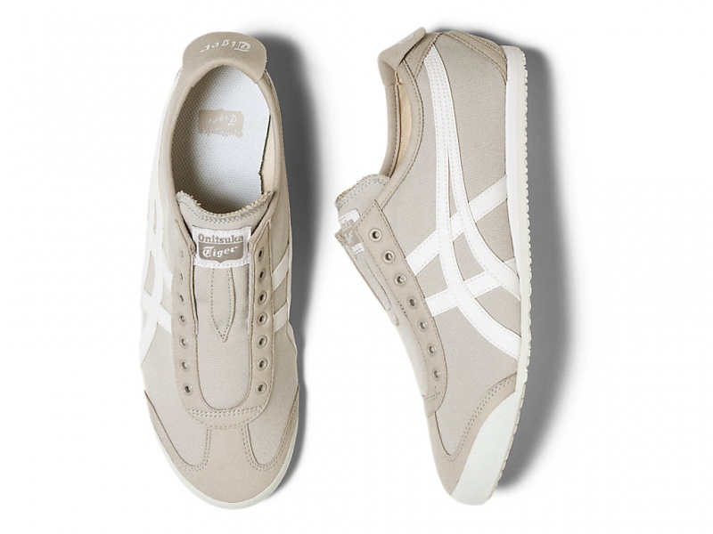 Onitsuka Tiger Mexico 66 Slip On Schuhe Herren Grau Weiß | OE6217439