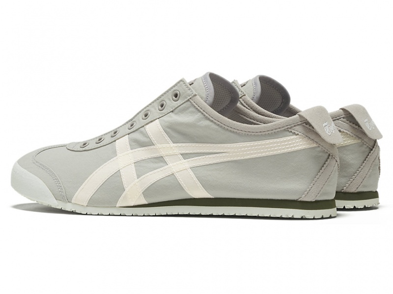 Onitsuka Tiger Mexico 66 Slip On Schuhe Damen Grau Weiß | CV5873160