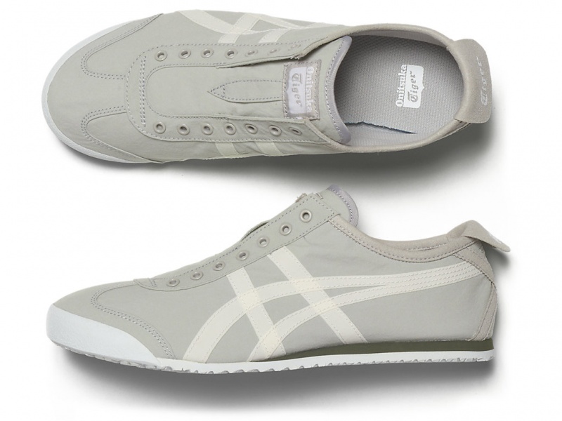 Onitsuka Tiger Mexico 66 Slip On Schuhe Damen Grau Weiß | CV5873160