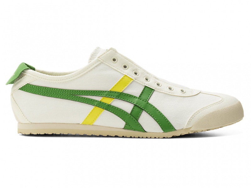 Onitsuka Tiger Mexico 66 Slip On Schuhe Herren Weiß Grün | HD7920681