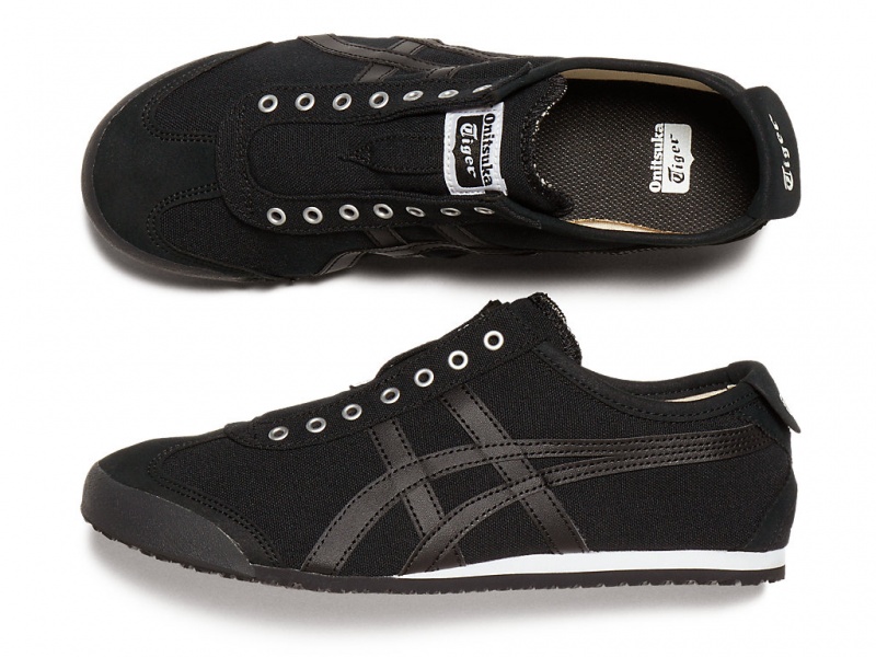 Onitsuka Tiger Mexico 66 Slip On Schuhe Herren Schwarz Schwarz | CL5621890