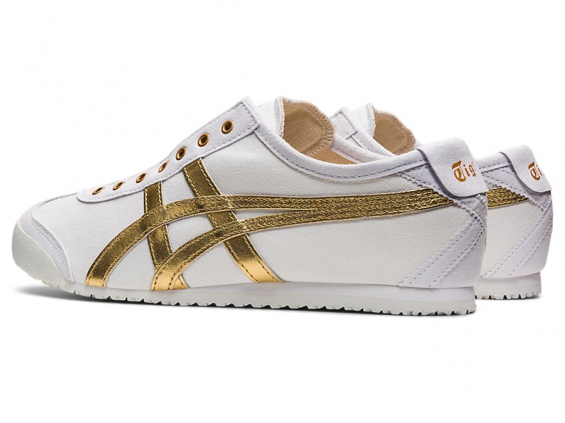 Onitsuka Tiger Mexico 66 Slip On Schuhe Herren Weiß Gold | EO0426197