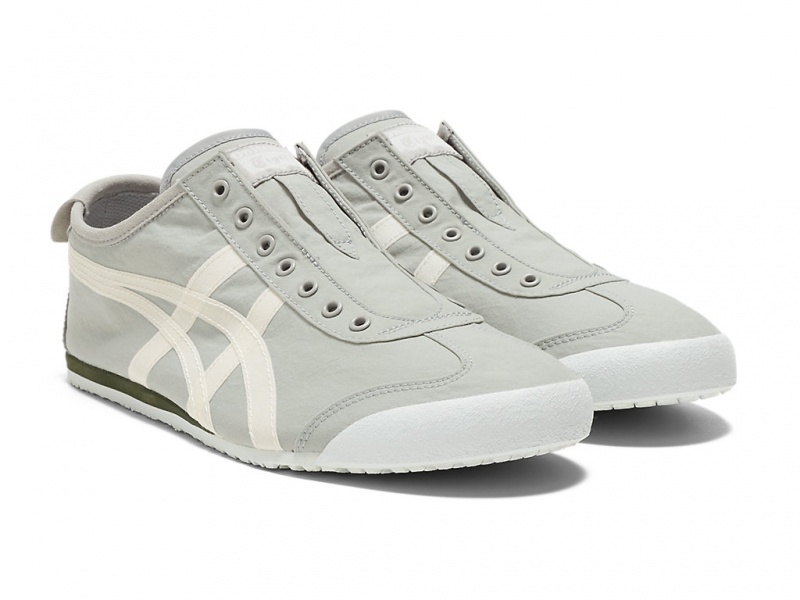 Onitsuka Tiger Mexico 66 Slip On Schuhe Herren Grau Weiß | GZ9463207