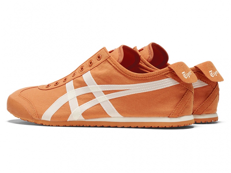 Onitsuka Tiger Mexico 66 Slip On Schuhe Damen Orange Weiß | PB6705821