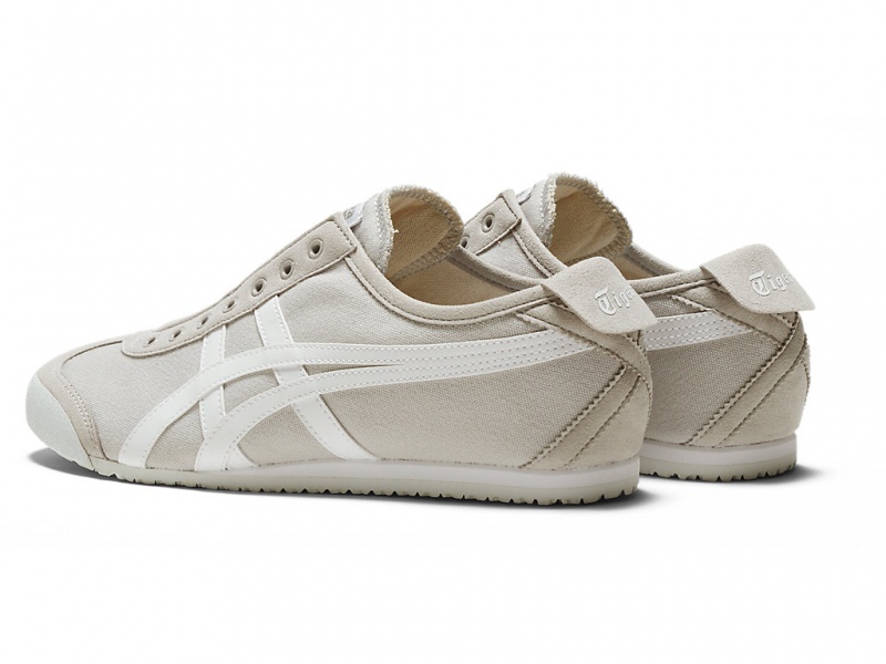 Onitsuka Tiger Mexico 66 Slip On Schuhe Damen Grau Weiß | VK9160853