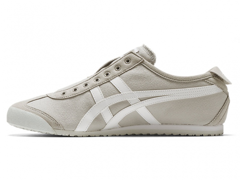 Onitsuka Tiger Mexico 66 Slip On Schuhe Damen Grau Weiß | VK9160853