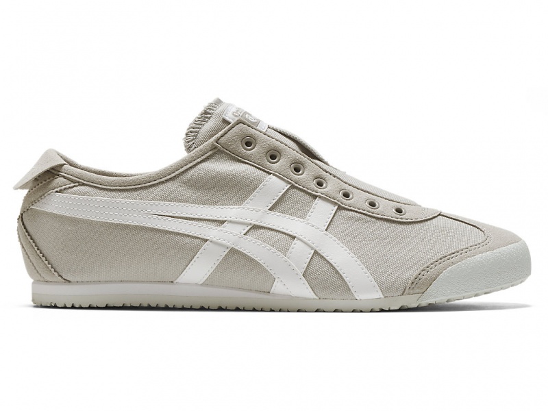 Onitsuka Tiger Mexico 66 Slip On Schuhe Damen Grau Weiß | VK9160853