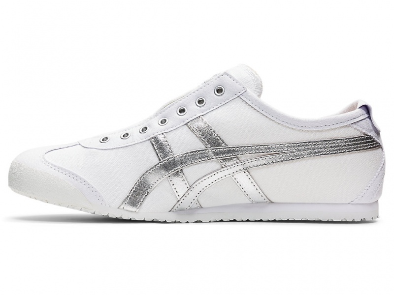 Onitsuka Tiger Mexico 66 Slip On Schuhe Herren Weiß Silber | OH6804392