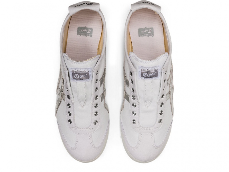 Onitsuka Tiger Mexico 66 Slip On Schuhe Herren Weiß Silber | OH6804392