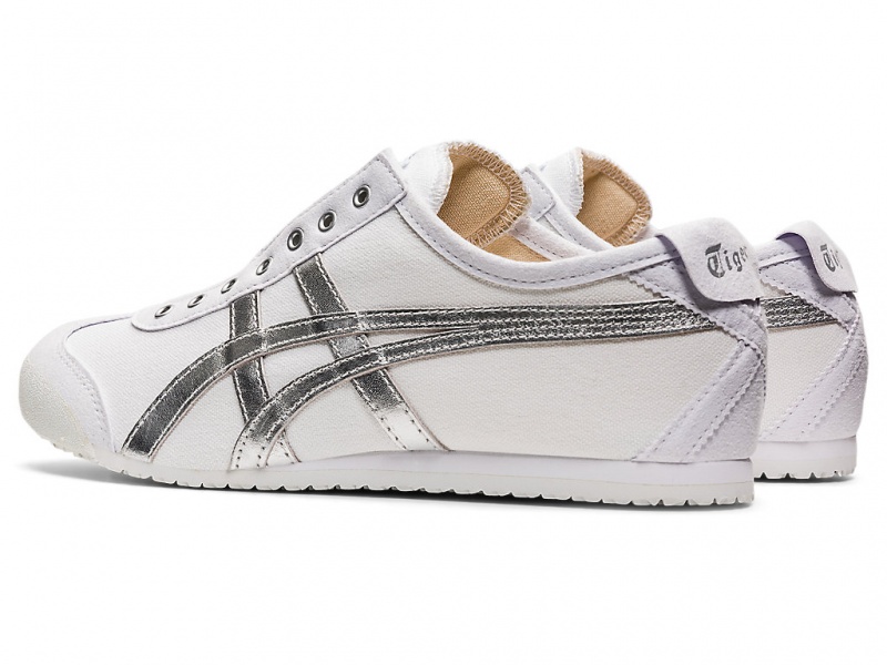 Onitsuka Tiger Mexico 66 Slip On Schuhe Herren Weiß Silber | OH6804392