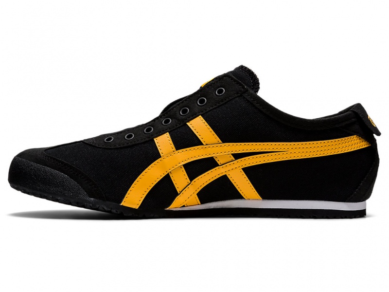 Onitsuka Tiger Mexico 66 Slip On Schuhe Damen Schwarz Gelb | ET3264580