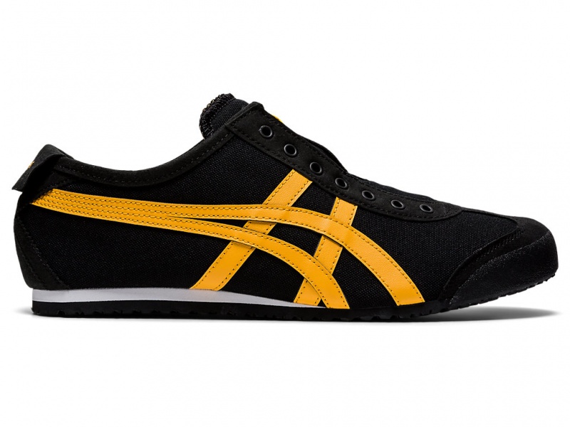 Onitsuka Tiger Mexico 66 Slip On Schuhe Damen Schwarz Gelb | ET3264580