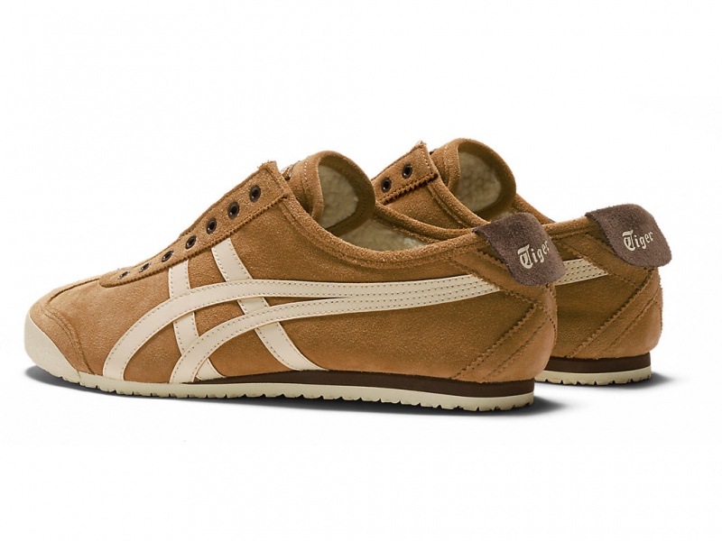 Onitsuka Tiger Mexico 66 Slip On Schuhe Damen Tan Presidio / Vanilla | OT0137946