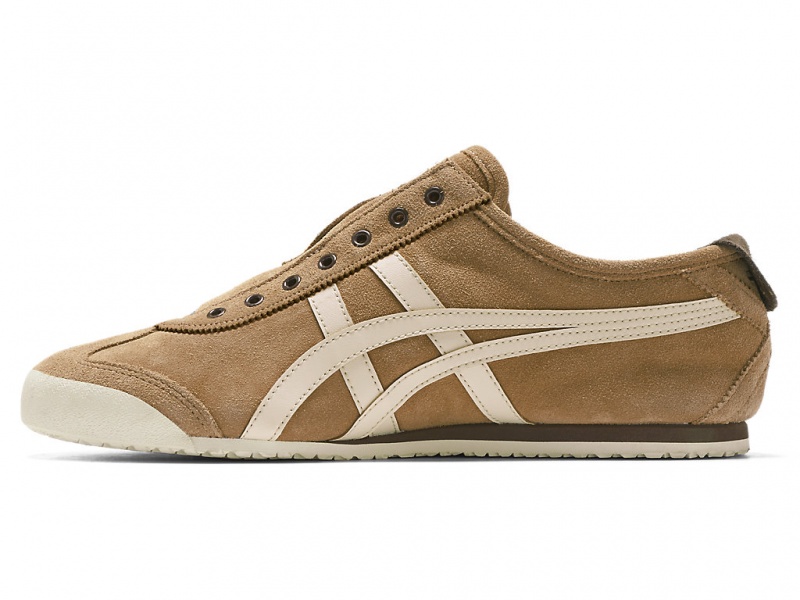 Onitsuka Tiger Mexico 66 Slip On Schuhe Damen Tan Presidio / Vanilla | OT0137946