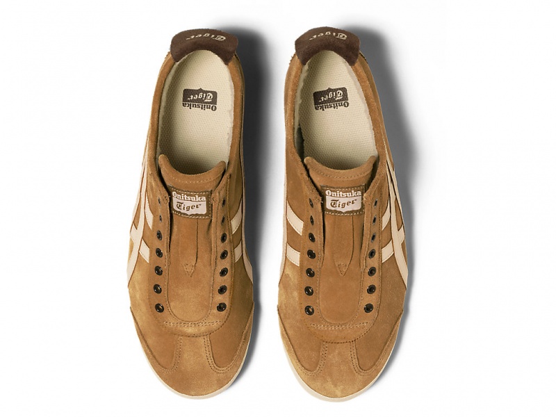 Onitsuka Tiger Mexico 66 Slip On Schuhe Damen Tan Presidio / Vanilla | OT0137946