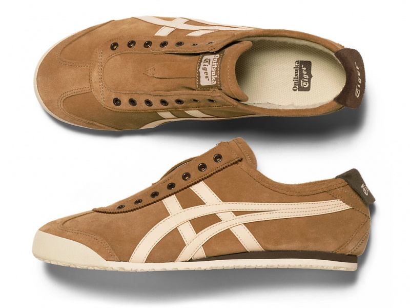 Onitsuka Tiger Mexico 66 Slip On Schuhe Damen Tan Presidio / Vanilla | OT0137946