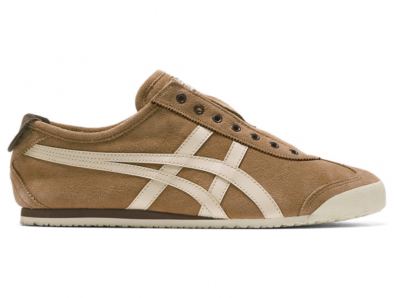 Onitsuka Tiger Mexico 66 Slip On Schuhe Damen Tan Presidio / Vanilla | OT0137946